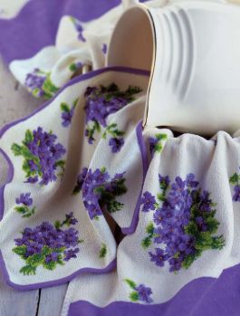 Набор полотенец из шенилла. Дизайн «Bukett»