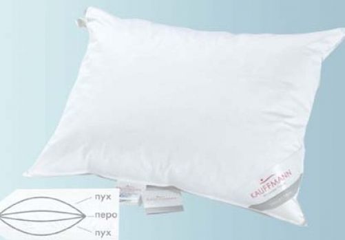 Подушка пуховая трехкамерная NATURPUR Kauffmann (Австрия)