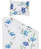 Постельное белье Акварель цветы бирюзовые Тенсел