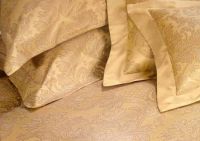 Постельное белье жаккард с люрексом Big leaf