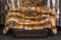 Меховые покрывала и подушки из лисы (Италия) - вид 3 миниатюра