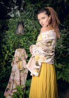 Набор полотенец из шенилла  дизайн "Secret Garden"