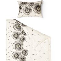 Постельное белье &quot;Подсолнух антрацит&quot; лиоцель