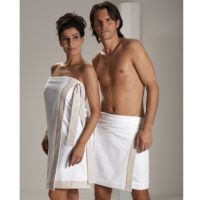 Юбка махровая с отделкой сатином для сауны